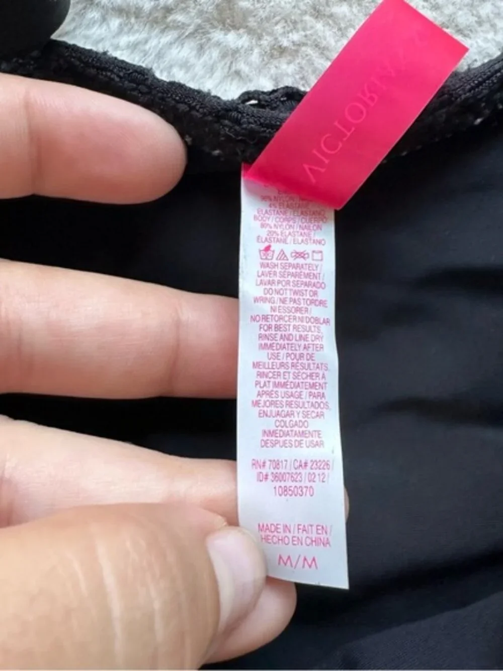 Victoria's Secret | Black Tie side Crochet Bikini Bottoms | Size Medium